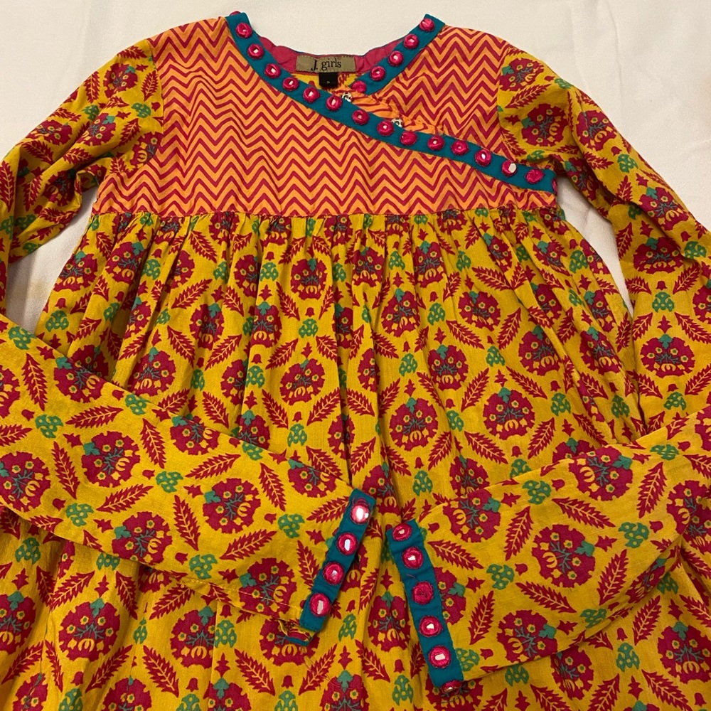 Junaid Jamshed Girls 3 piece cotton shalwar kameez